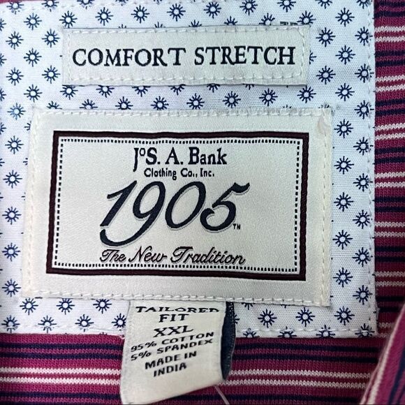 Nwt Jos A. Bank - Polo - Magenta ; XXL Tailored Fit. Cotton - Picture 11 of 13